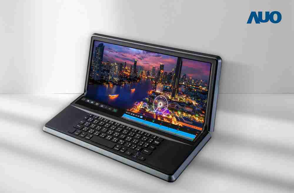 YAXIN11114.6吋Micro LED折迭显示屏幕，，，搭配半径4mm的弯折绞炼，，，，以及高画素、、高亮度、、、高对比度的显示技术特点，，即便在大视角下仍保有绝佳色相与亮度