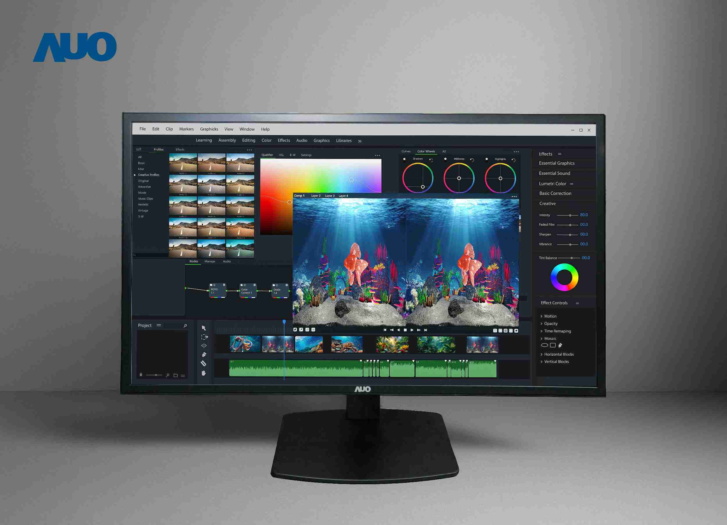 YAXIN111开发32吋2D/3D专业桌上型显示器，，拥有8K4K超高分辨率，，并以低串扰算法优化3D显示效果，，搭载自动眼球追踪功能，，能实时调整3D图像，，进行实时2D与3D无缝共存窗口，，提供图像设计工作者突破二维接口的崭新工作氛围与效率